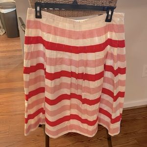 Two skirts, red  size 12, Bandolino blue skirt, Calvin Klein size 12